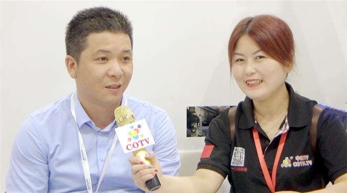昆山松亚电子科技董事长兼总经理杨斌接受cotv《商务资讯》